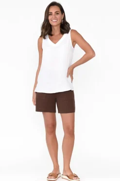 Cotton Tops<Threadz Byron White Cotton Tank