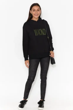 Jeans<Threadz Cade Black Denim Panel Stretch Jean