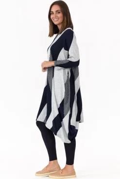 Cotton Dresses<Peony Canis Navy Stripe Knit Dress
