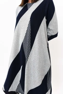 Cotton Dresses<Peony Canis Navy Stripe Knit Dress