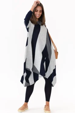 Cotton Dresses<Peony Canis Navy Stripe Knit Dress