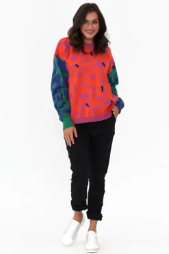 Knitwear<Clarity Carina Multi Flower Knit Jumper