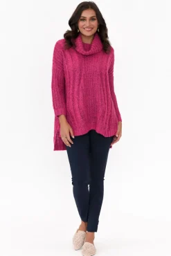 Pants<Willow Tree Carlos Navy Fleece Stretch Pant