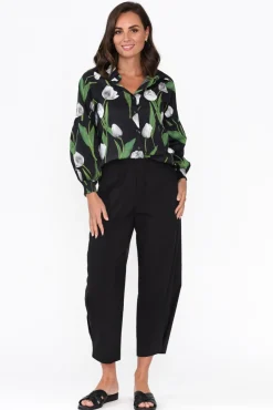 Pants<Clarity Carlton Black Convertible Cropped Pant