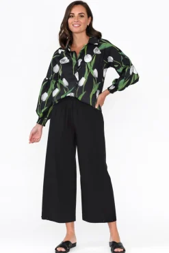 Pants<Clarity Carlton Black Convertible Cropped Pant