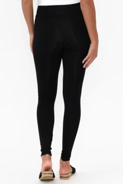 Leggings<Bamboo Body Carly Black Bamboo Legging