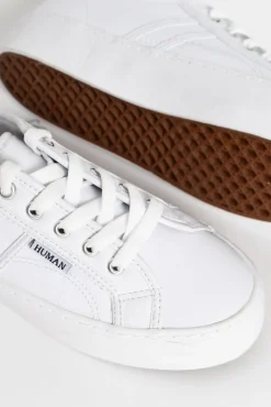 White Sneakers<Human Shoes Cass White Leather Sneaker