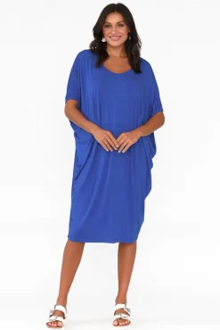 Above Knee Dresses<Betty Basics Cobalt Maui Dress