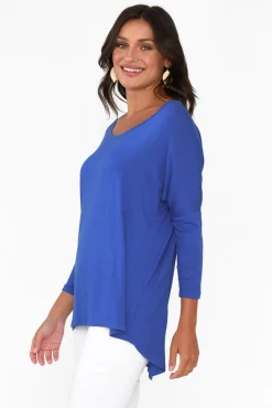 Sleeved Tops<Betty Basics Cobalt Milan 3/4 Sleeve Top