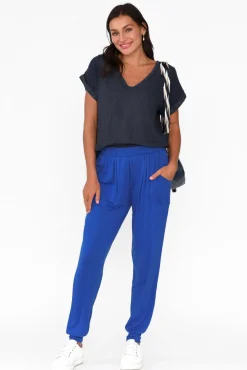 Pants<Betty Basics Cobalt Weekend Pant