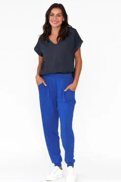 Pants<Betty Basics Cobalt Weekend Pant