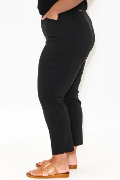 Pants<Threadz Cody Black Straight Leg Stretch Pant