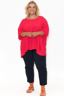 Pants<Threadz Cody Navy Straight Leg Stretch Pant