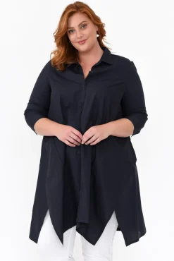 Cotton Tops<Tirelli Colson Navy Cotton Tunic