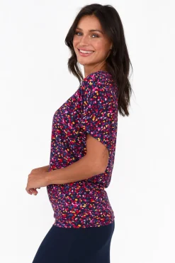 Sleeved Tops<Betty Basics Confetti Maui Tee