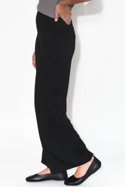 Pants<Bamboo Body Cory Black Bamboo Wide Leg Pant