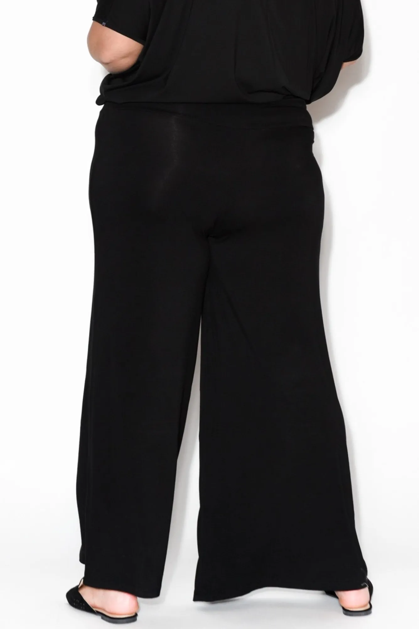 Pants<Bamboo Body Cory Black Bamboo Wide Leg Pant
