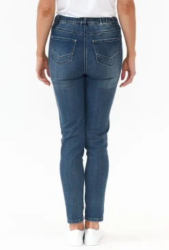 Jeans<Cafe Latte Courtney Dark Denim Stretch Jean