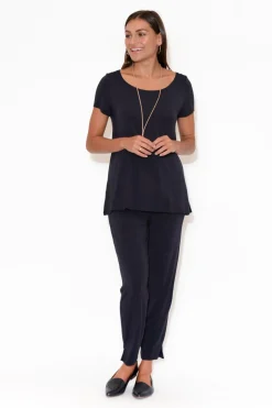 Pants<Tani Dana Black Micro Modal Pant