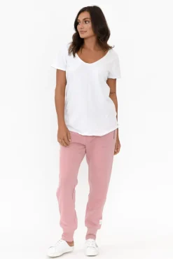 Pants<Elm Danni Blush Cotton Lounge Pant