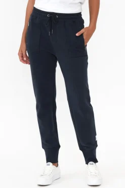 Pants<Elm Danni Navy Cotton Lounge Pant