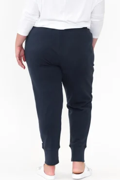 Pants<Elm Danni Navy Cotton Lounge Pant