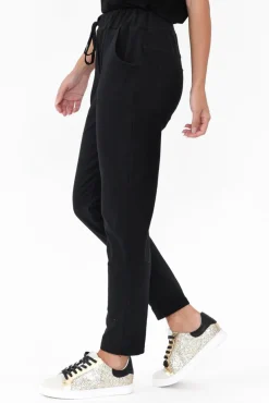 Pants<Cali and Co Darius Black Star Cotton Stretch Pant