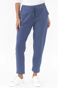 Pants<Cali and Co Darius Blue Star Cotton Stretch Pant