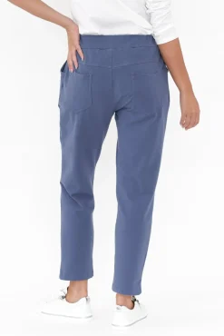 Pants<Cali and Co Darius Blue Star Cotton Stretch Pant