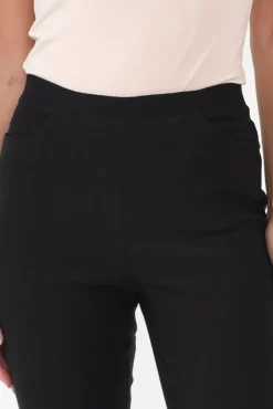 Pants<Willow Tree Dixon Black Cotton Stretch Pant