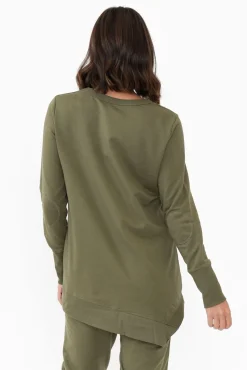 Jumpers<Betty Basics Dolly Khaki Cotton Jumper