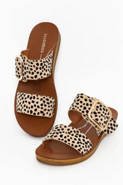 Slides<Los Cabos Doti Cheetah Buckle Slide