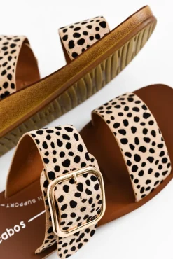 Slides<Los Cabos Doti Cheetah Buckle Slide