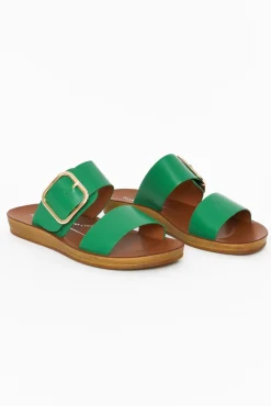 Slides<Los Cabos Doti Emerald Buckle Slide