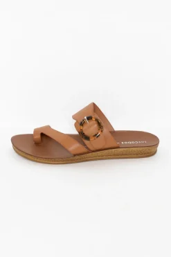 Slides<Los Cabos Dotsie Tan Resin Buckle Slide