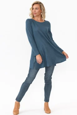 Tunic Tops<Hourglass Dylan Blue Knit Tunic