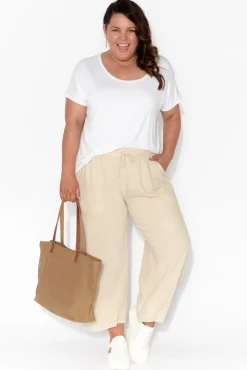 Sleeved Tops<Bamboo Body Eadie White Bamboo Top