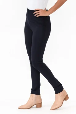 Pants<Tirelli Elsa Navy Winter Ponte Pant