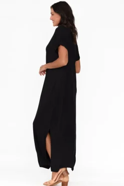 Bamboo Dresses<Bamboo Body Elsie Black Bamboo Dress