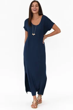Bamboo Dresses<Bamboo Body Elsie Navy Bamboo Dress