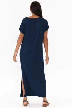 Bamboo Dresses<Bamboo Body Elsie Navy Bamboo Dress