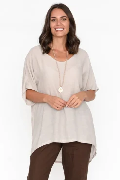 Cotton Tops<Cotton Village Elvira Natural Drape Top