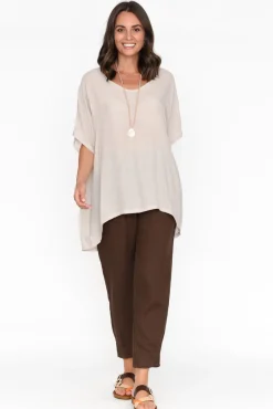 Cotton Tops<Cotton Village Elvira Natural Drape Top