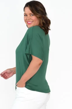 Sleeved Tops<Betty Basics Emerald Maui Tee