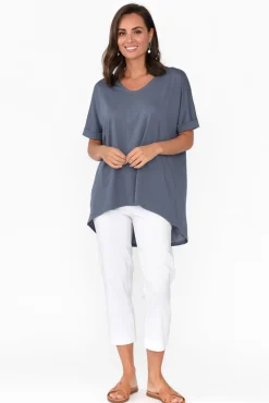 Cotton Tops<Tirelli Emiko Steel Drape Cotton Top