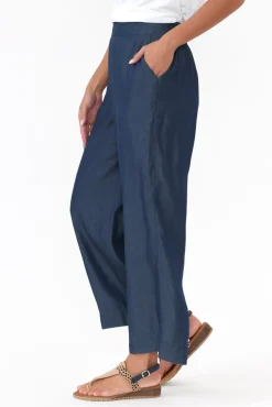 Pants<Betty Basics Emily Deep Blue Wide Leg Pant