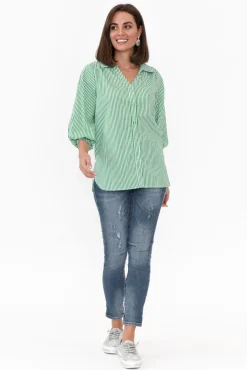 Jeans<Italian Star Emma Blue Denim Distressed Stretch Jean