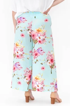 Pants<Red Lotus Erin Cherry Blossom Wide Leg Pant