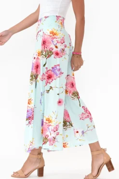 Pants<Red Lotus Erin Cherry Blossom Wide Leg Pant