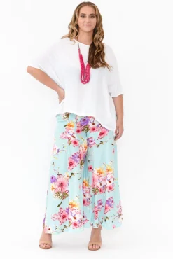 Pants<Red Lotus Erin Cherry Blossom Wide Leg Pant